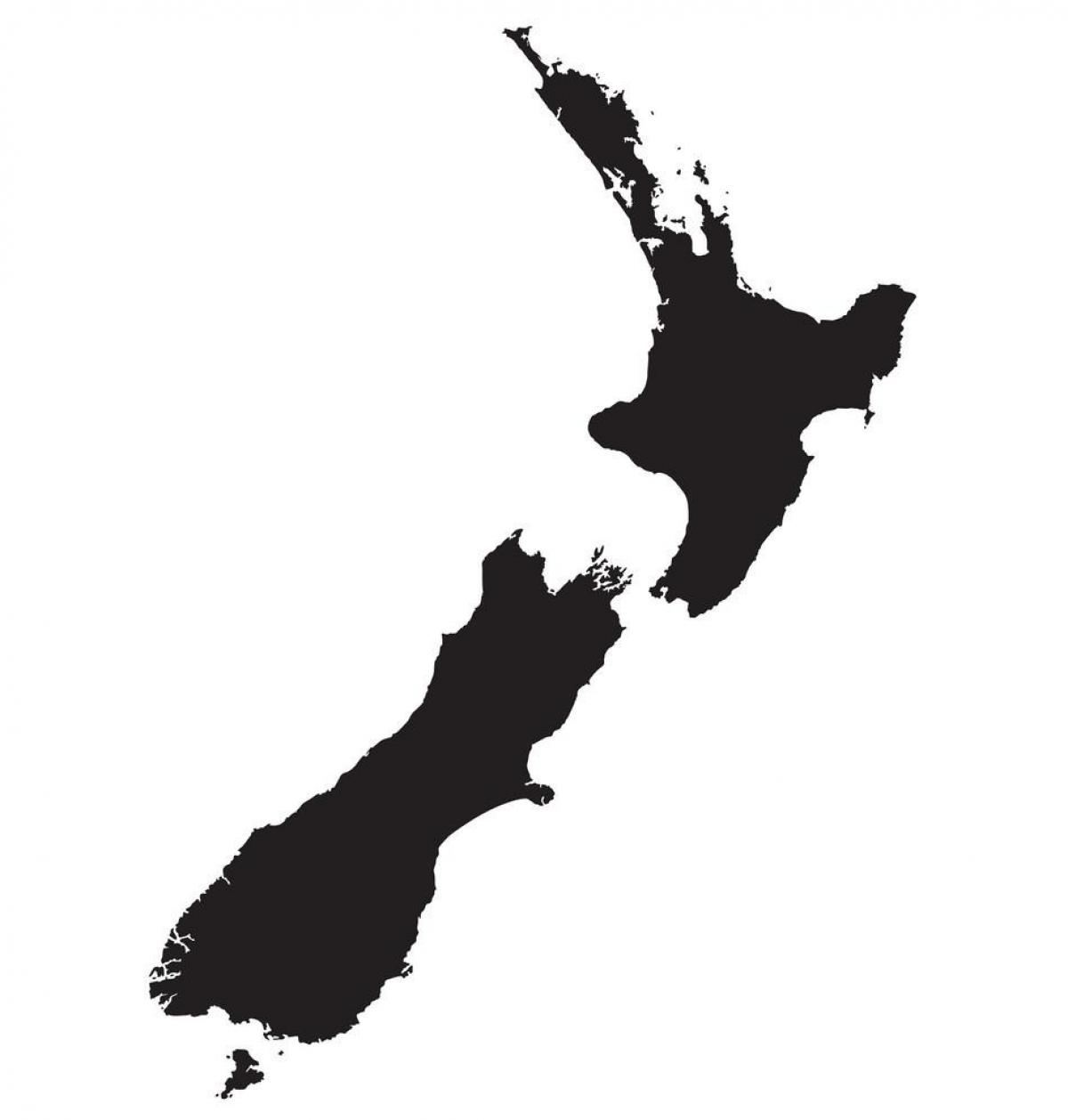 Vectorkaart Nieuw-Zeeland